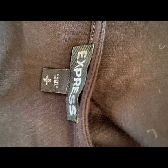 Lace up Sleeves Express size small black top - Picture 6 of 7